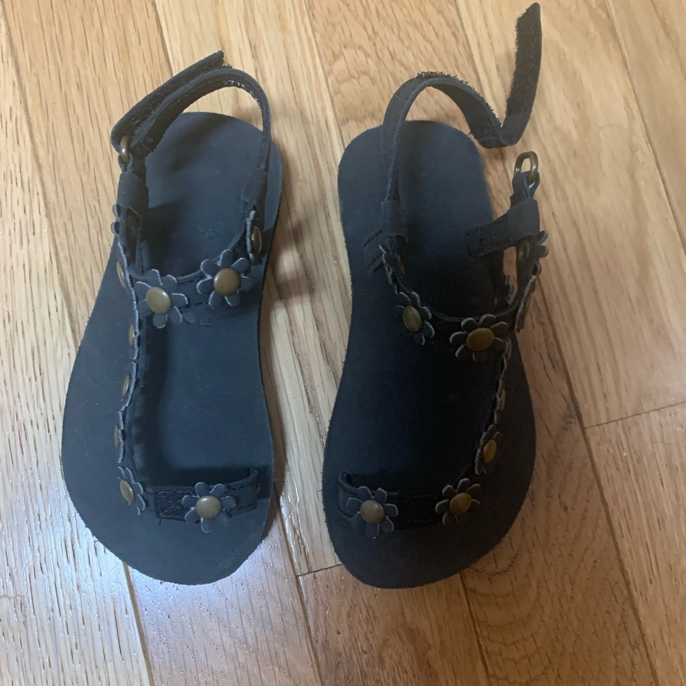 Rainbow Toddler Flower Sandals